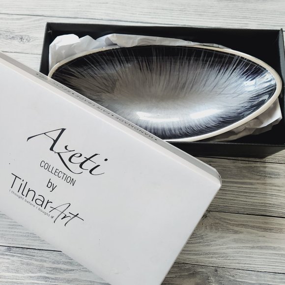 Tilnar Art Dining New Azeti Collection By Tilnar Art Black Brushed Aluminum Long Boat Shaped Tilnar Art Dining New Azeti Collection By Tilnar Art Black Brushed Aluminum Long Boat Shaped